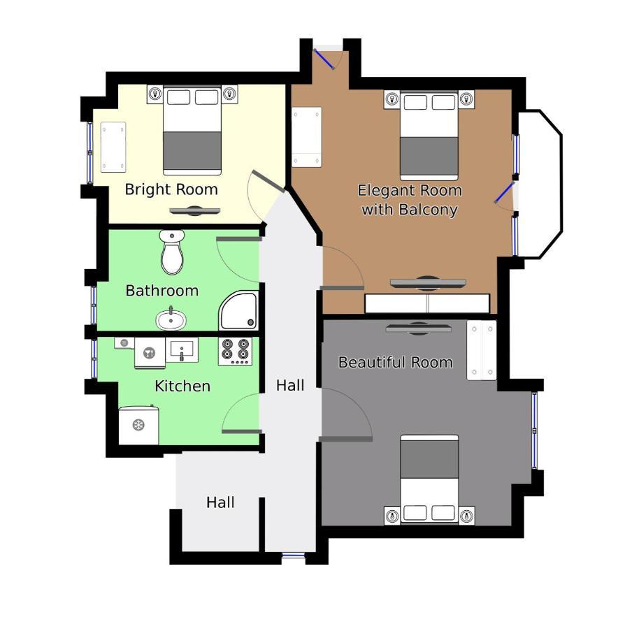 Aday - Villa Firenze - 2 Bedrooms Bright Apartment Ålborg Eksteriør bilde